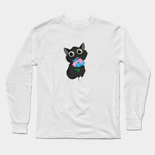 Cute Black cat Long Sleeve T-Shirt